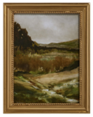 Landscape and Flower Framed Art