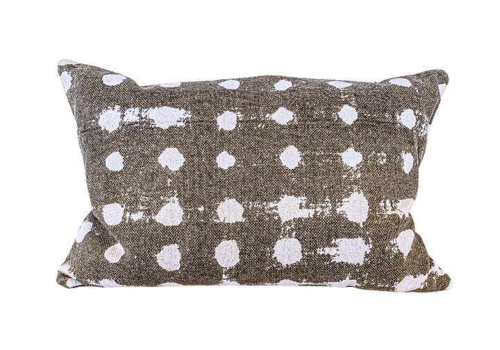 Cotton Slub Polka Dot Pillow Down Fill