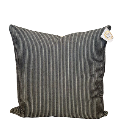 Stripe Pillow Black and Cream