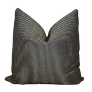 Stripe Pillow Black and Cream