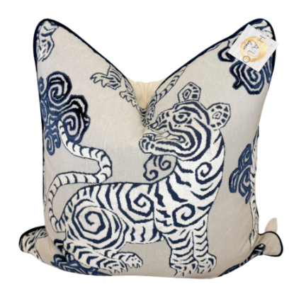 Pillow Blue Tiger