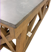 Marbela Console Table Brown/Blue Stone