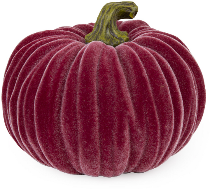 Burgundy Velvet Pumpkin