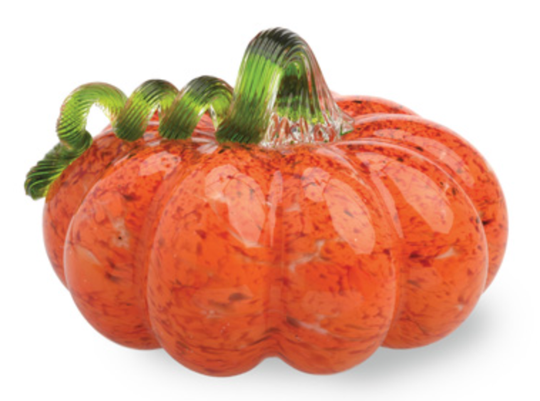 Orange Glass Pumpkin