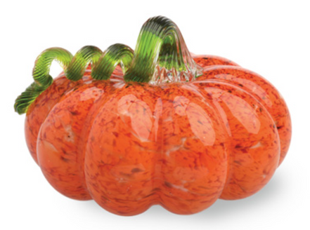 Orange Glass Pumpkin