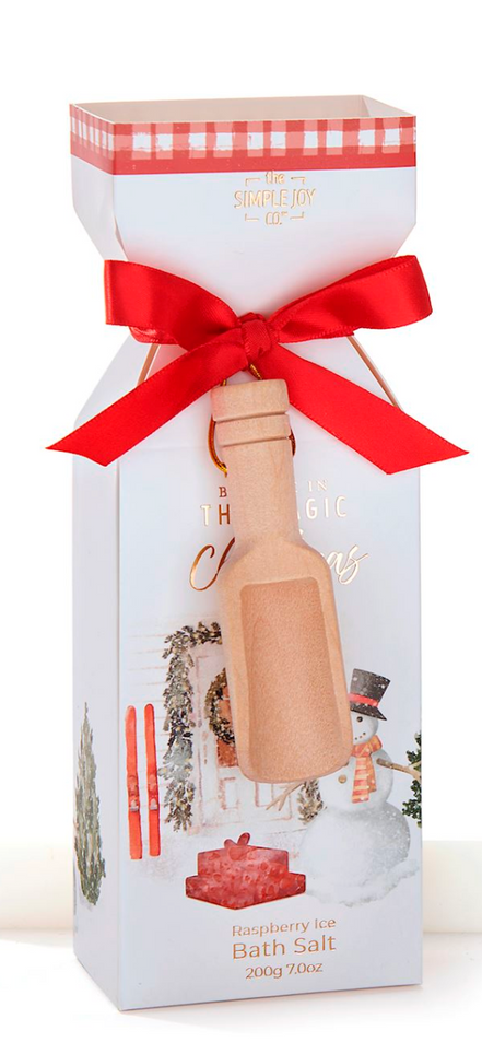 Christmas Memories Scented Bath Salts & Wooden Spoon