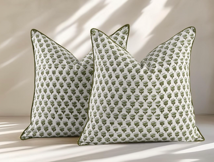 Emerald Fleur De Lis Pillow