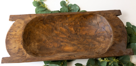 Medium Saranda Wood Dough Bowl