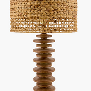 Brown Seagrass Accent Table Lamp