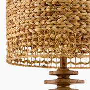 Brown Seagrass Accent Table Lamp
