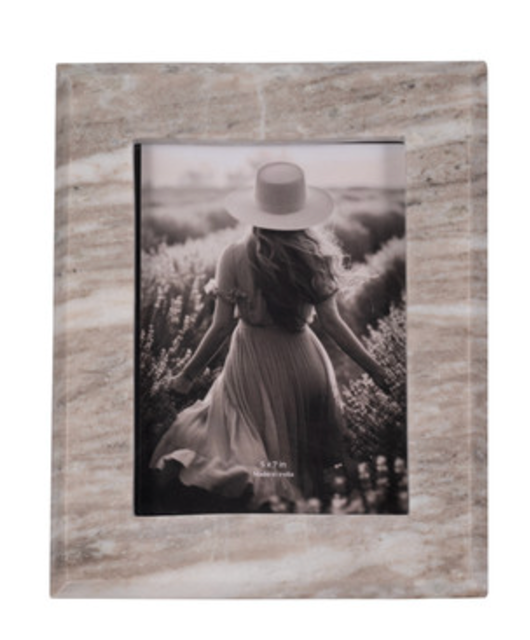 Curved Marble Photo Frame