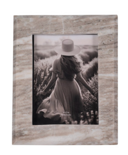 Curved Marble Photo Frame