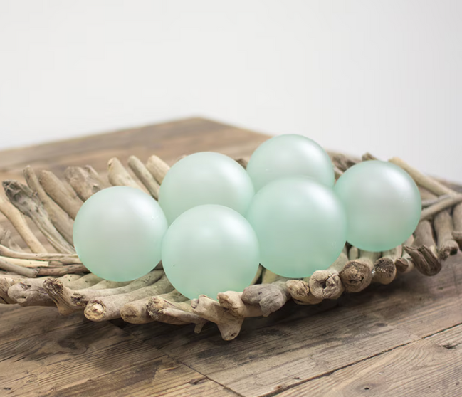 Frosted Recycled Glass Ball