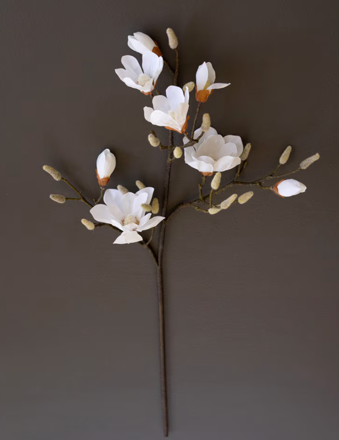 Magnolia Flowers Spray 44"