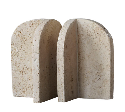 Jerusalem Stone Bookend Pair