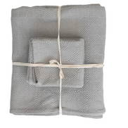 Woven Cotton Queen Bed Set