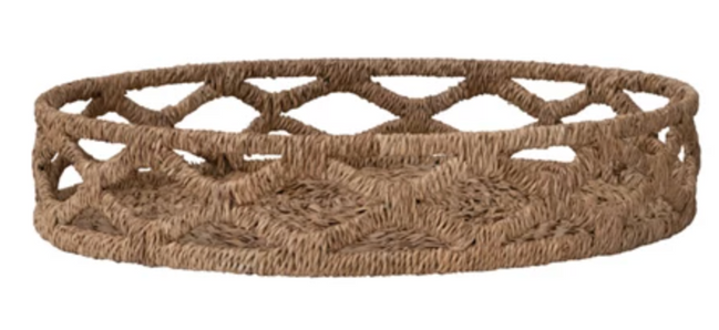 Decorative Hand-Woven Bankuan Tray