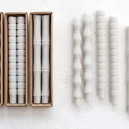 Grey Bamboo Shaped Candles