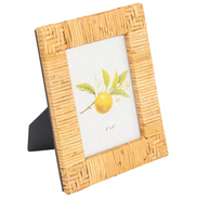 Hand-Woven Rattan Photo Frame