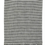Cotton Striped Tea Towel w/ Ruffle