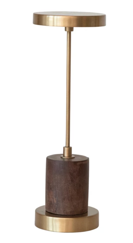 Antique Brass LED Table Lamp w/ Touch Sensor