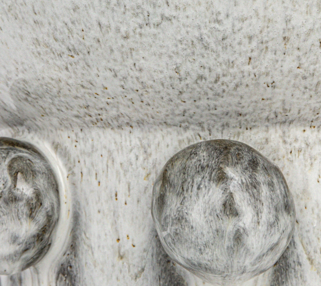 Terra-cotta Footed Vase w/ Raised Dots