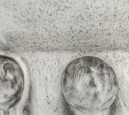 Terra-cotta Footed Vase w/ Raised Dots