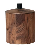 Acacia Wood Container w/ Lid