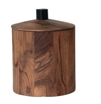 Acacia Wood Container w/ Lid