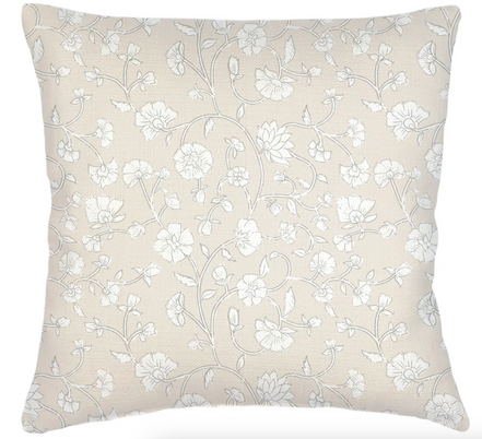 Jaipur Floral Linen Pillow