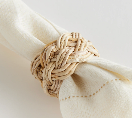 Abaca French Braided Napkin Ring