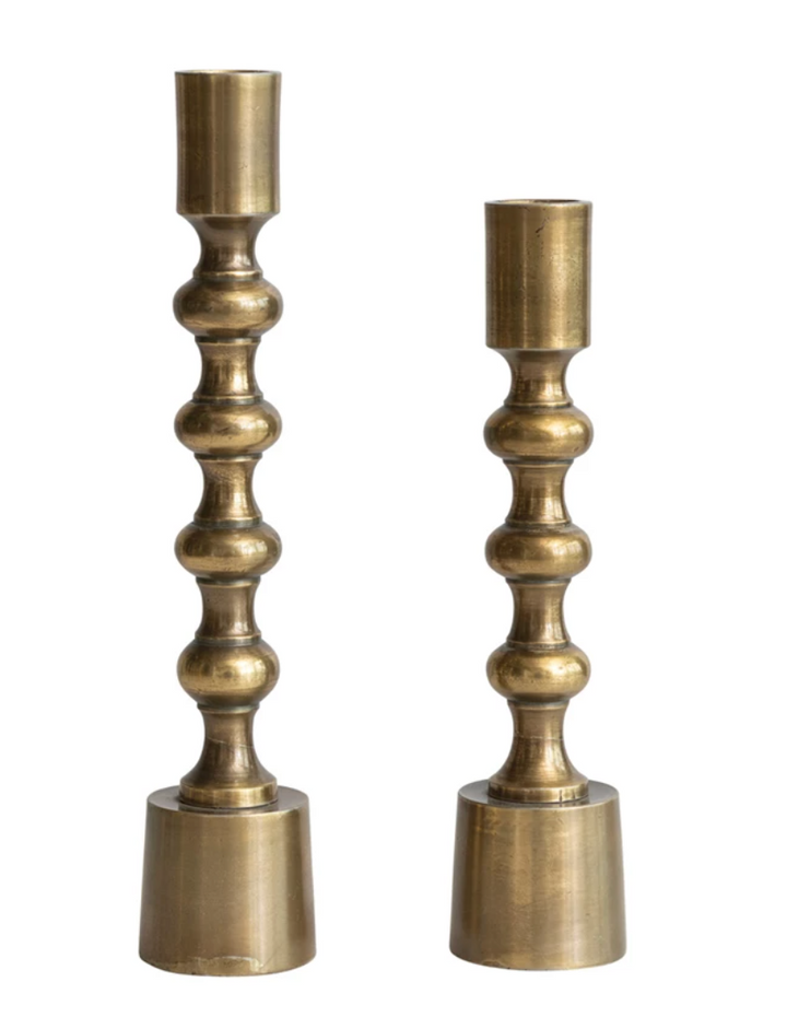 Cast Aluminum Taper Candle Holder