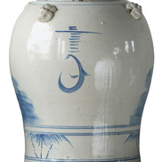 Hand-Painted Temple Jar