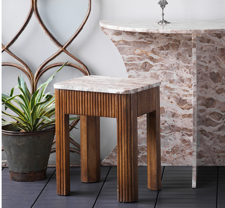 Tambour Side Table