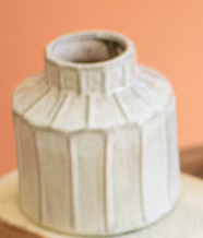 White Ceramic Planters