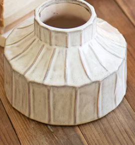 White Ceramic Planters