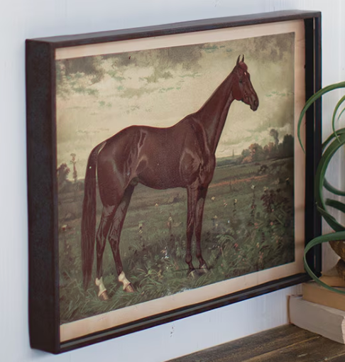 Wall Art Horse Prints Under Glass