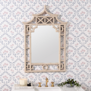 Natural Linen Wall Mirror