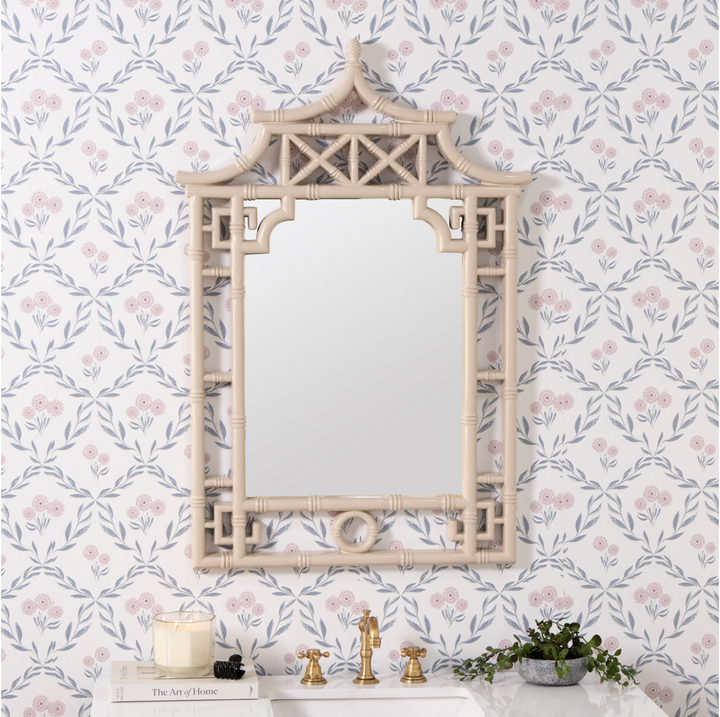 Natural Linen Wall Mirror