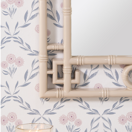 Natural Linen Wall Mirror