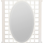 White Garden Mirror