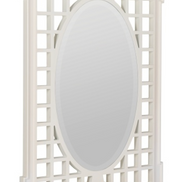 White Garden Mirror
