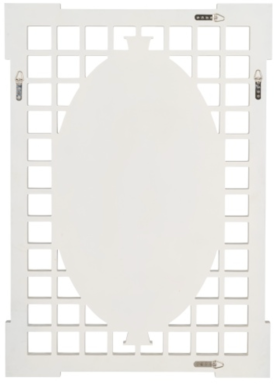 White Garden Mirror