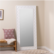 White Floor Mirror