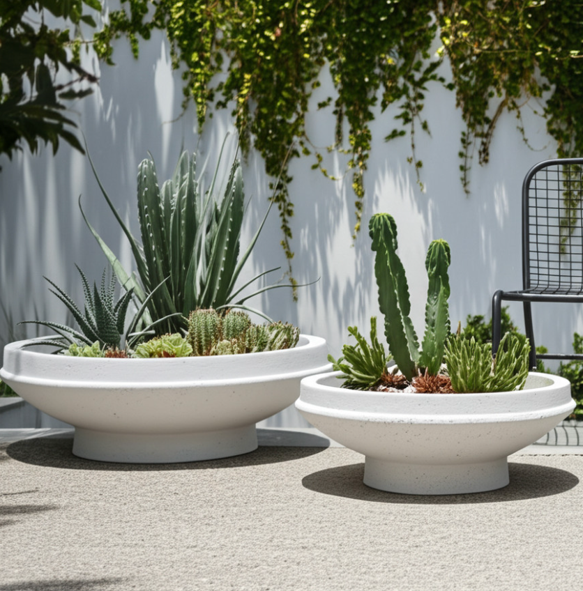 Pedestal Bowl Planters