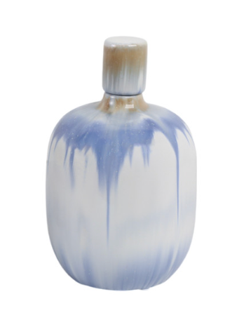 Blue and White Ceramic Jar