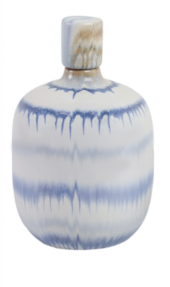 Blue and White Ceramic Jar