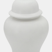 Matte White Temple Jar