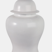 Matte White Temple Jar