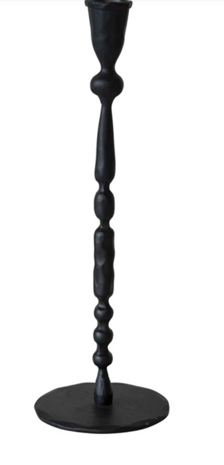 Black Cast Iron Taper Holder